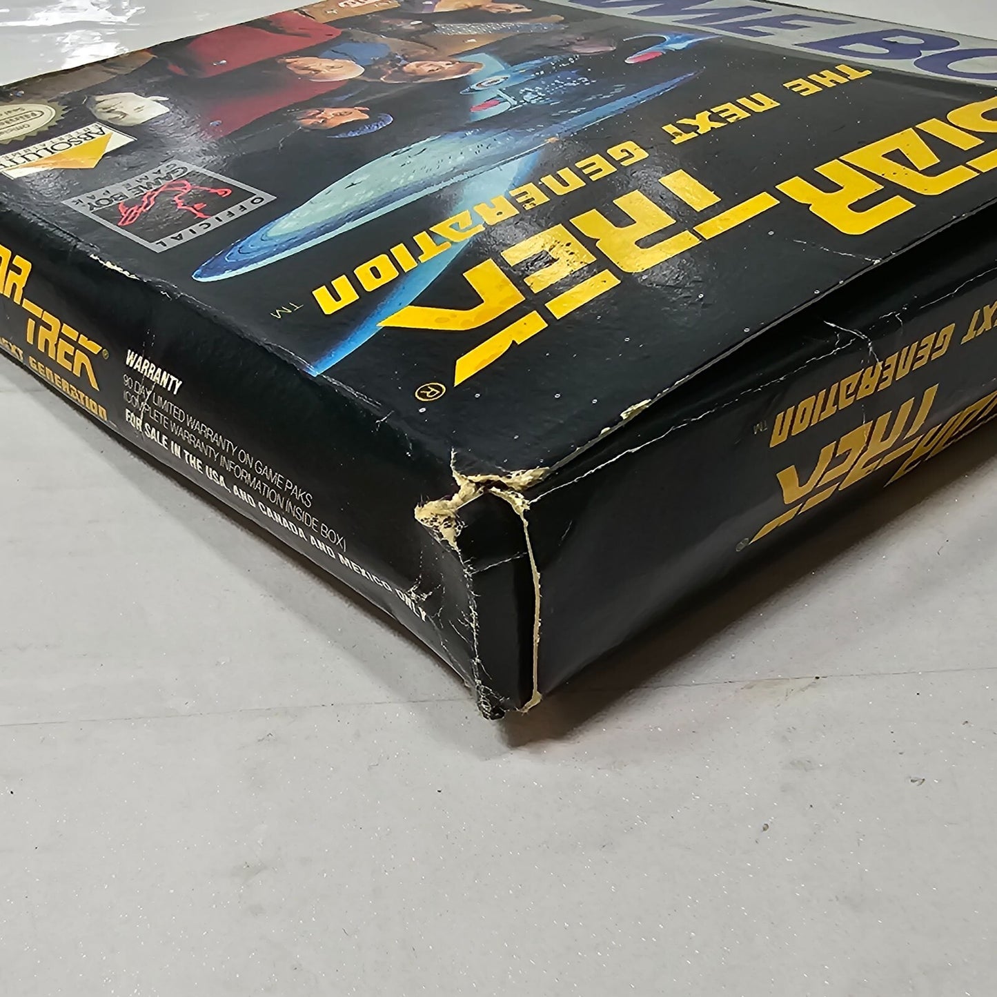 Star Trek The Next Generation (Gameboy, 1993) Game, Box, Manual, Inserts
