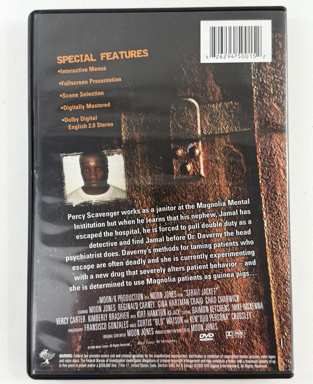 Strait Jacket (DVD, 2003) Full Screen Moon Jones, Reginald Carney - Tested