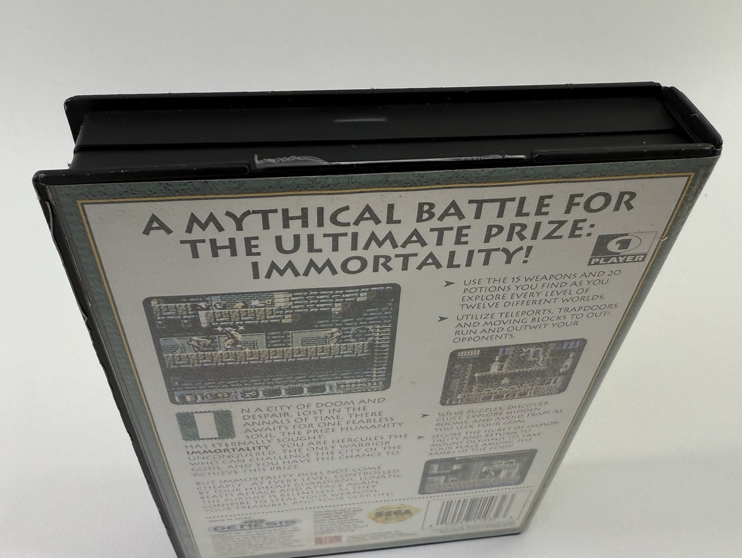 Gods (Sega Genesis, 1992) Replacement Game Case and Cover Art Only - No Game