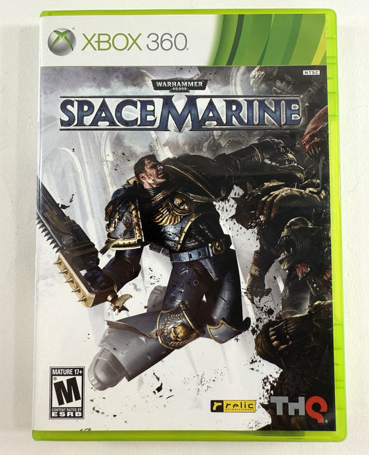 Warhammer 40,000: Space Marine (Xbox 360, 2011) Game Case Manual - Tested