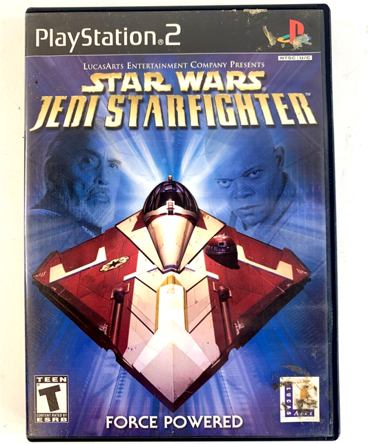 Star Wars: Jedi Starfighter (Sony PlayStation 2, 2002) Game Case Manual CIB