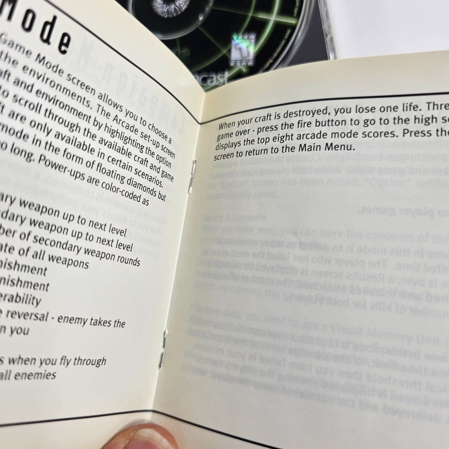 Incoming (Sega Dreamcast, 1999) Game Case Manual - Tested and Working