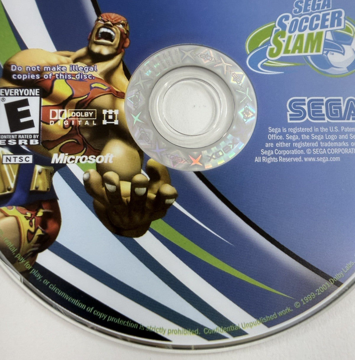 Sega Soccer Slam (Microsoft Xbox, 2002) Game Disc - Tested and Working