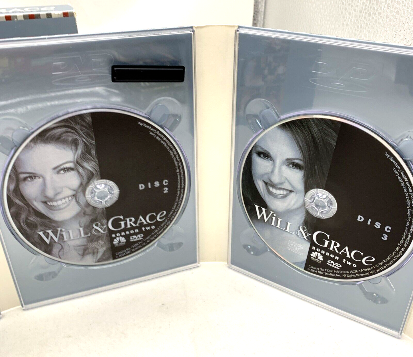 Will & Grace - Season 1 (DVD TV Box Set Bundle, 8-Discs) and Season 2 - Tested