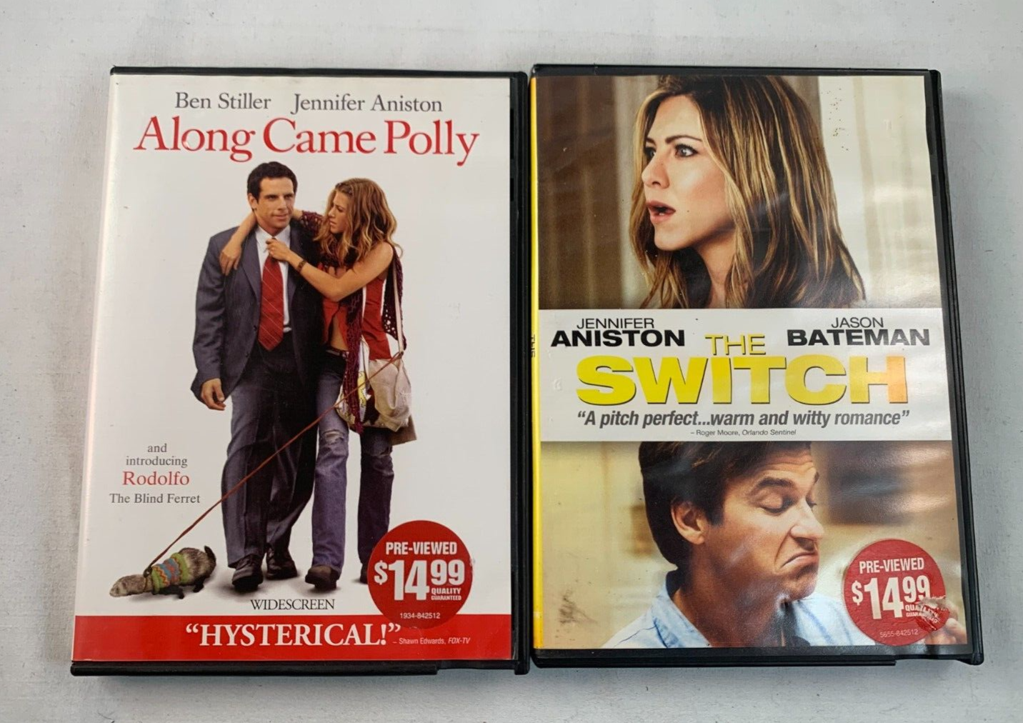 The Switch/Along Came Polly (DVD bundle) Jennifer Aniston movies