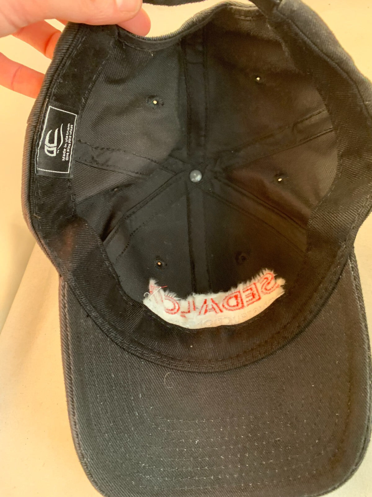 Sedalco Construction Services Black One Size Adjustable Strap Back Hat