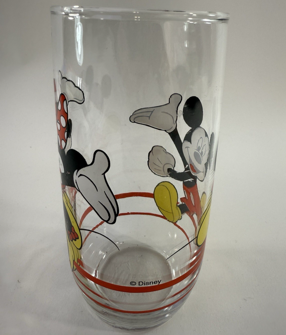 Anchor Hocking Walt Disney Mickey Minnie Mouse Drinking Glass Tumbler