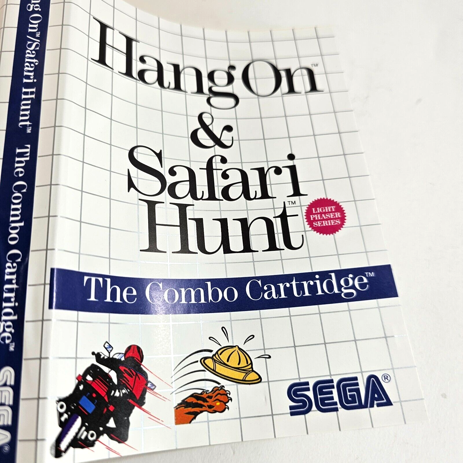 Hang On & Safari Hunt: The Combo Cartridge (Sega Master System, 1986) - Tested