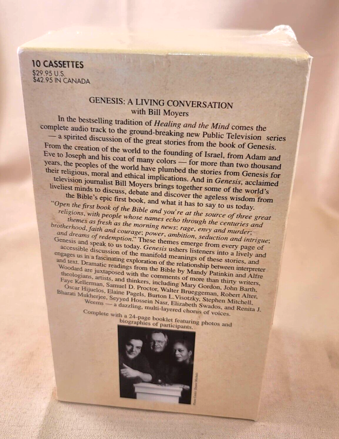 Genesis : A Living Conversation by Bill Moyers (1997, Audio Cassettes) - New