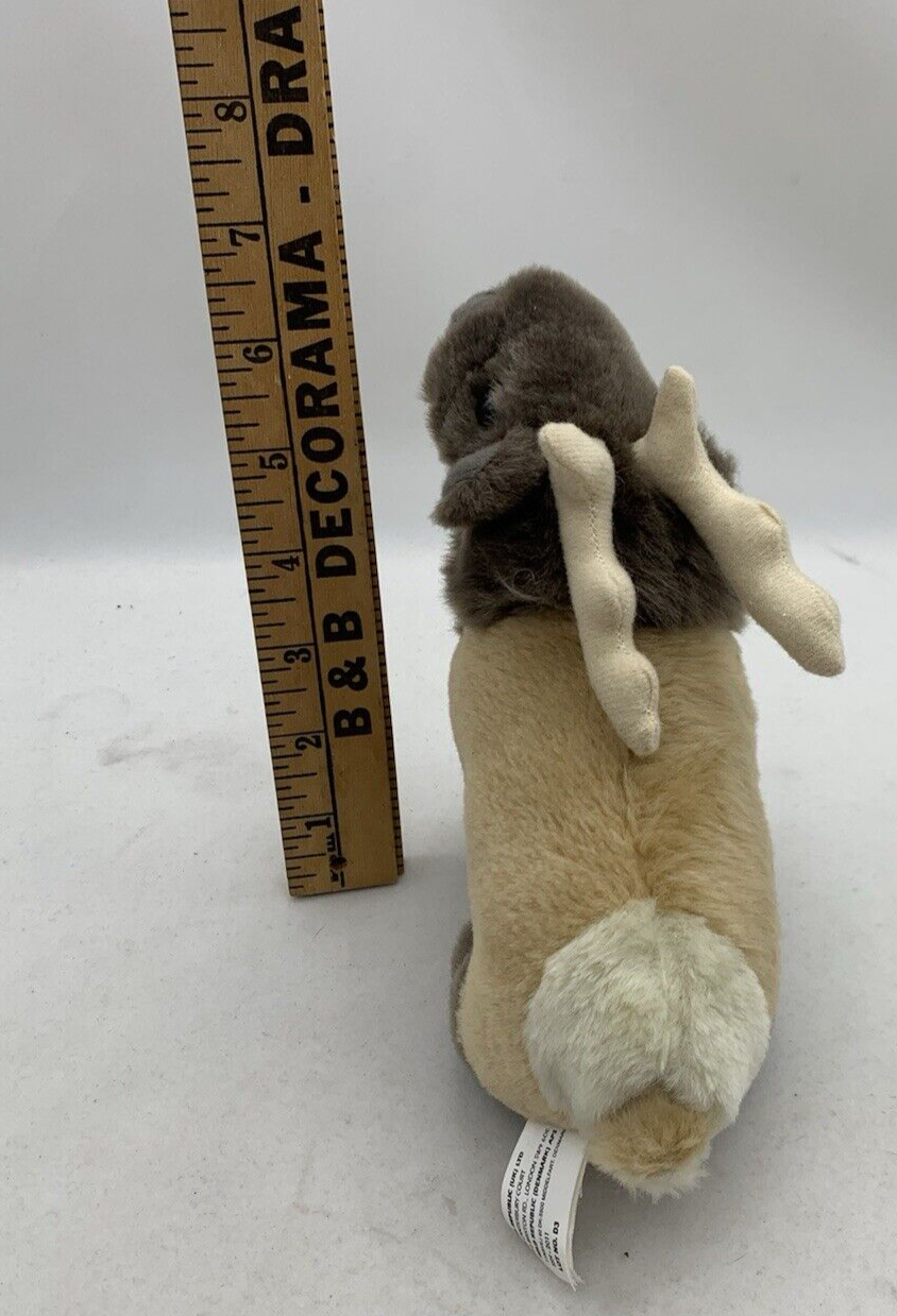 Wild Republic Plush Elk 8” Plush Reindeer Caribou - Makes Sounds