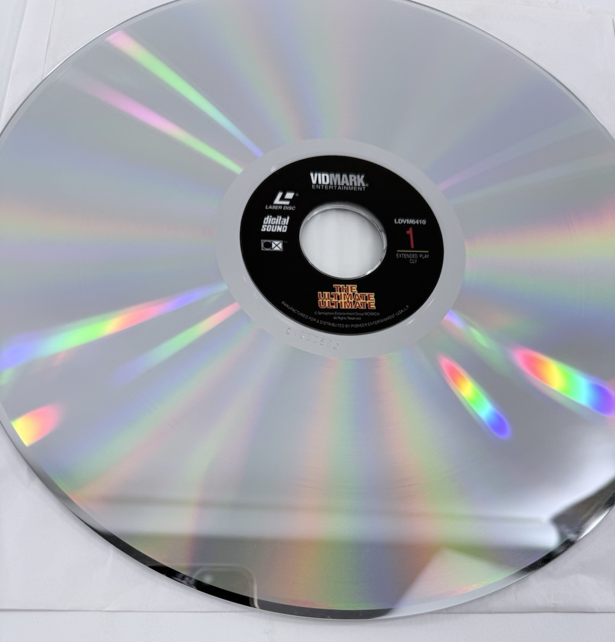 UFC's The Ultimate Ultimate (Laserdisc, 1996) Extended Play - Tested and Working