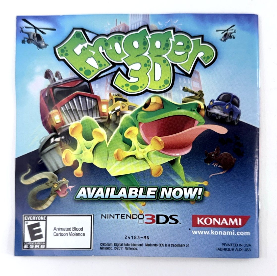 Doctor Lautrec and the Forgotten Knights (Nintendo 3DS, 2011) Game and Manual