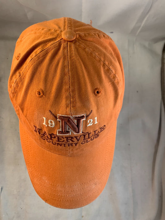 Naperville Country Club Orange Adjustable Hat Cap