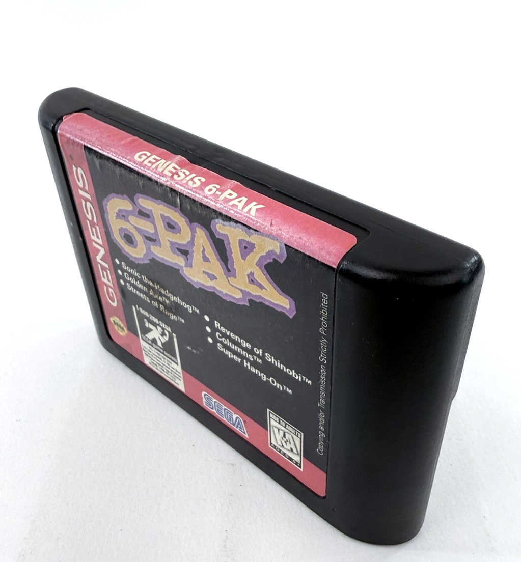 Genesis 6-Pak (Sega Genesis, 1995) Game Cartridge - Tested and Working