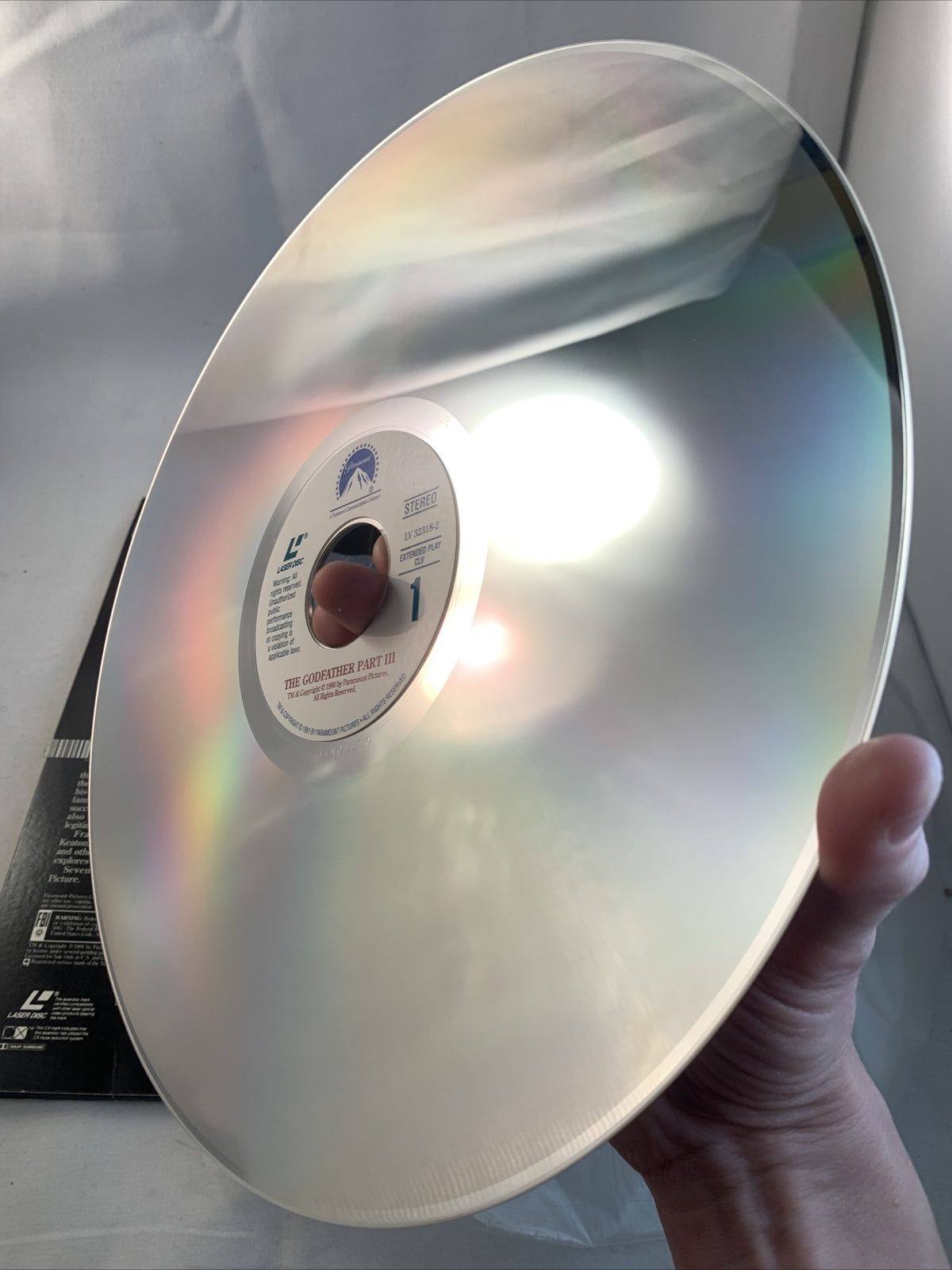 The Godfather Part III 3 Final Director's Cut Laserdisc LD LV32318-2 Laser Disc