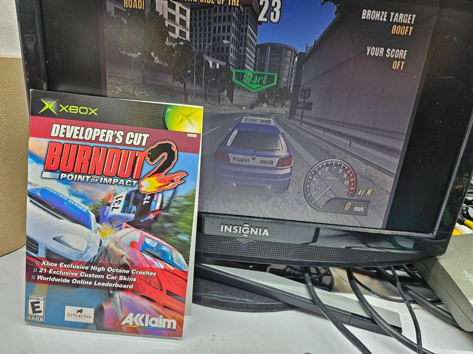 Burnout 2: Point of Impact (Microsoft Xbox, 2003) Game Case Manual - Tested