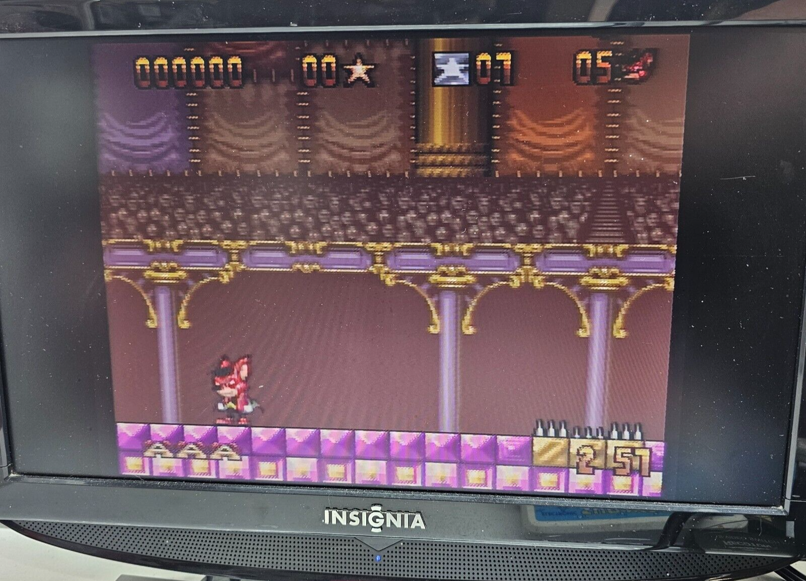 Aero the Acro-Bat (Super Nintendo, 1993) Game Cartridge - Tested and Working