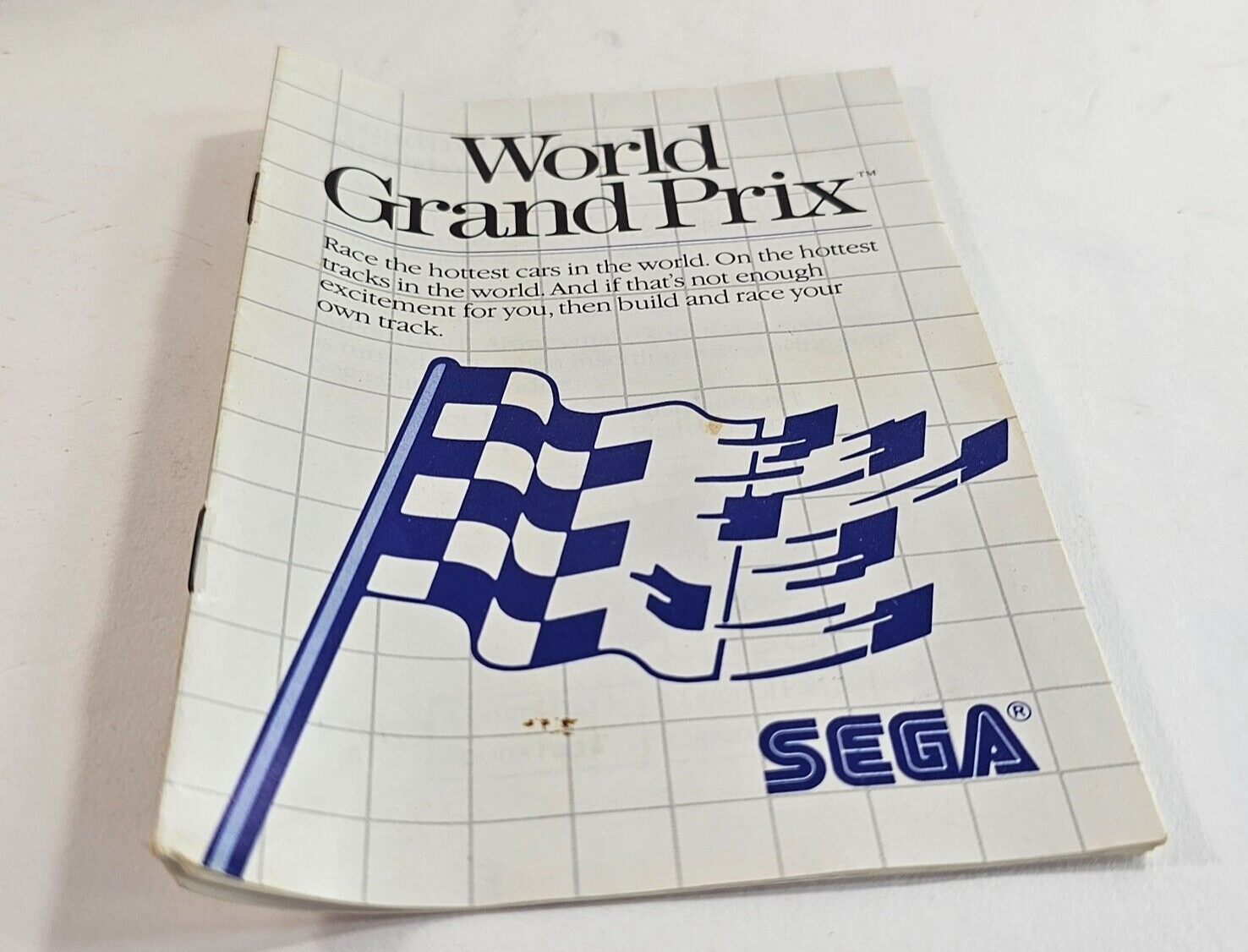 World Grand Prix (Sega Master System, 1986) Game Case Manual - Tested & Working