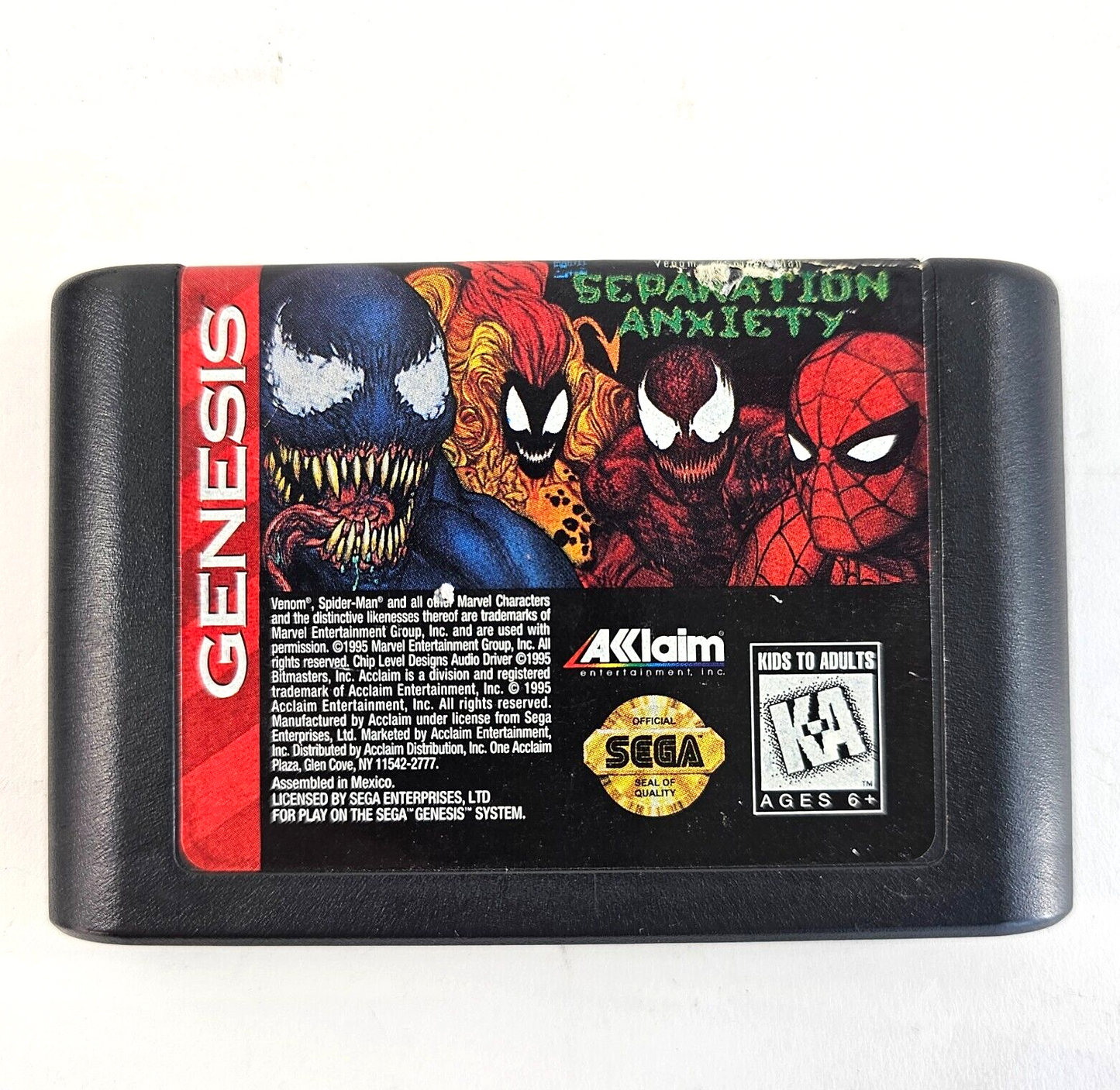 Separation Anxiety (Sega Genesis, 1995) Game and Case - Tested and Working