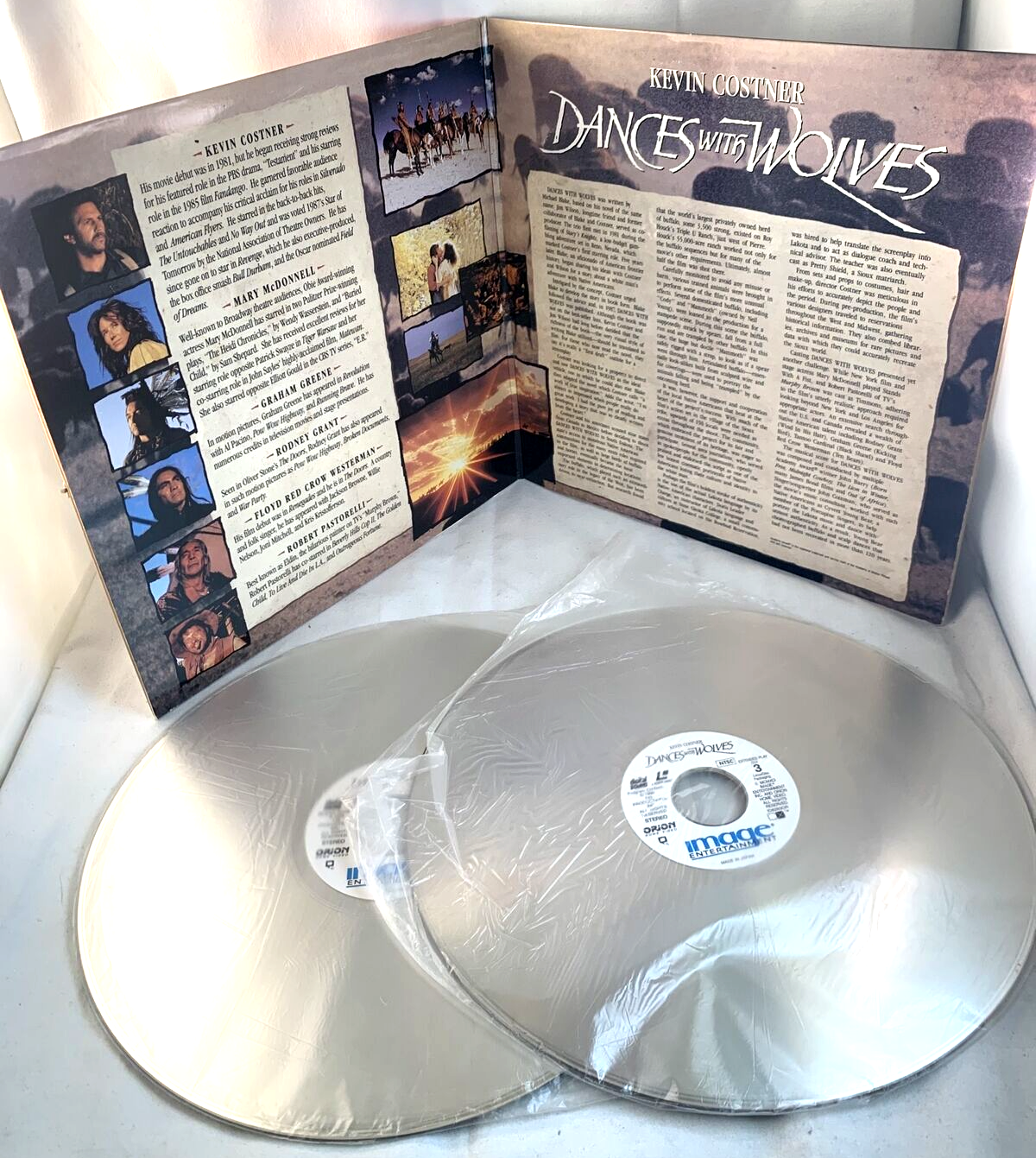 Dances With Wolves (Laserdisc, 1991) Kevin Costner - Tested and Working