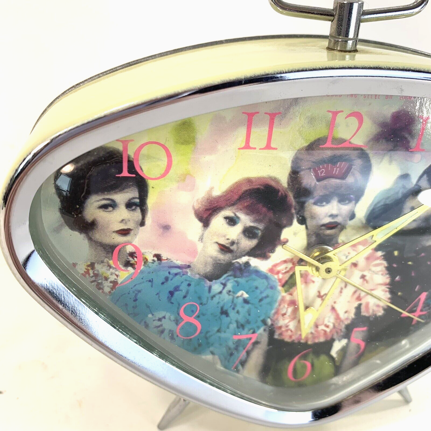 1988 Leadworks Inc. Wind-up Mid-Century Modern Alarm Clock - Tested and Working