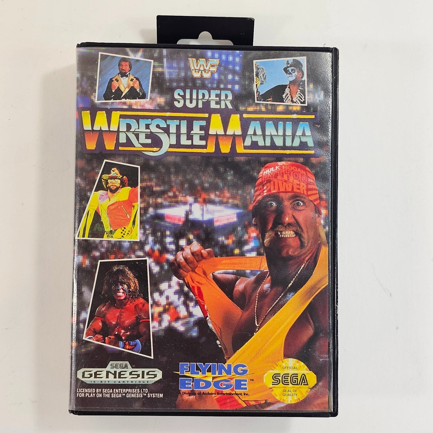 WWF Super WrestleMania (Sega Genesis, 1992) Game and Case - Tested and Working