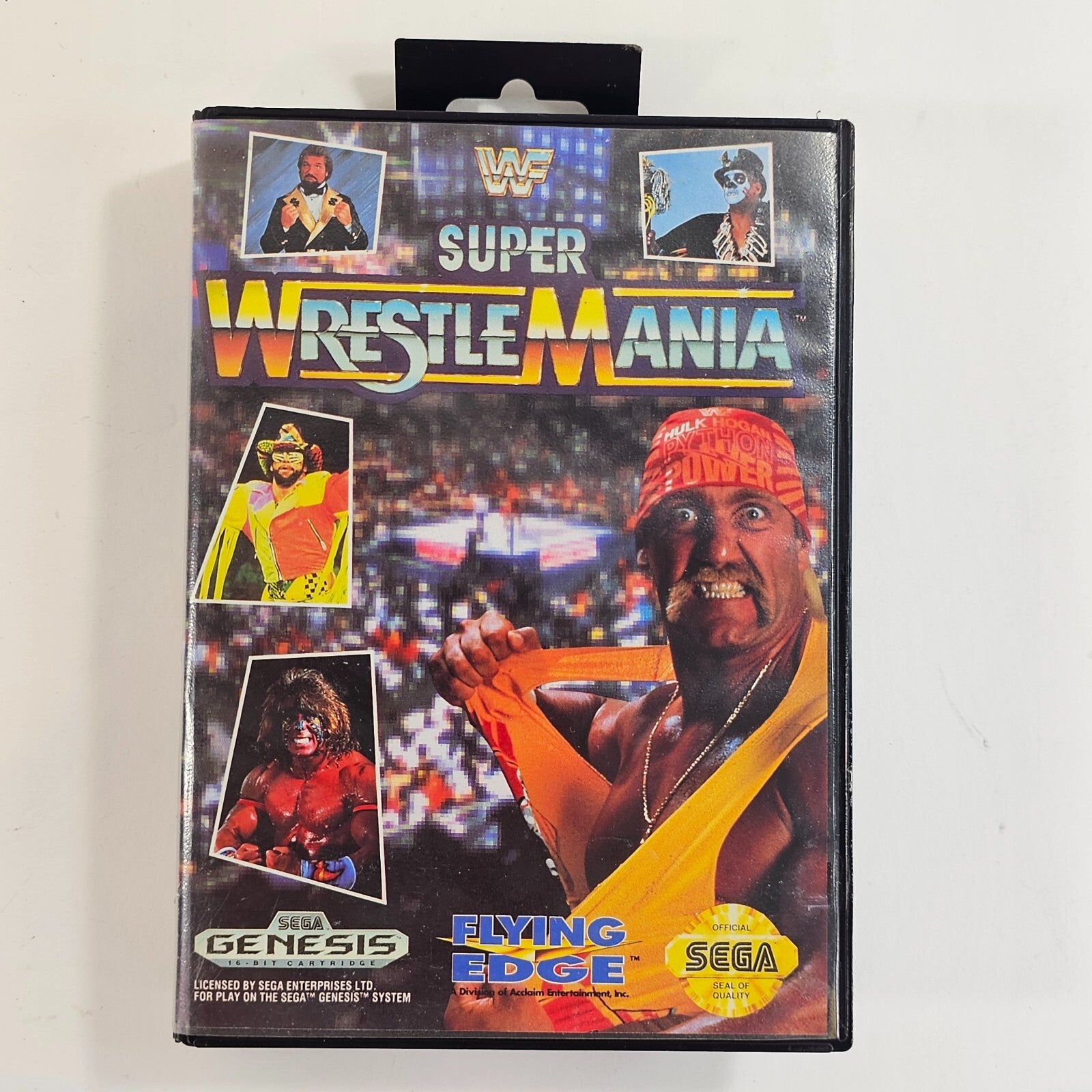 WWF Super WrestleMania (Sega Genesis, 1992) Game and Case - Tested and Working