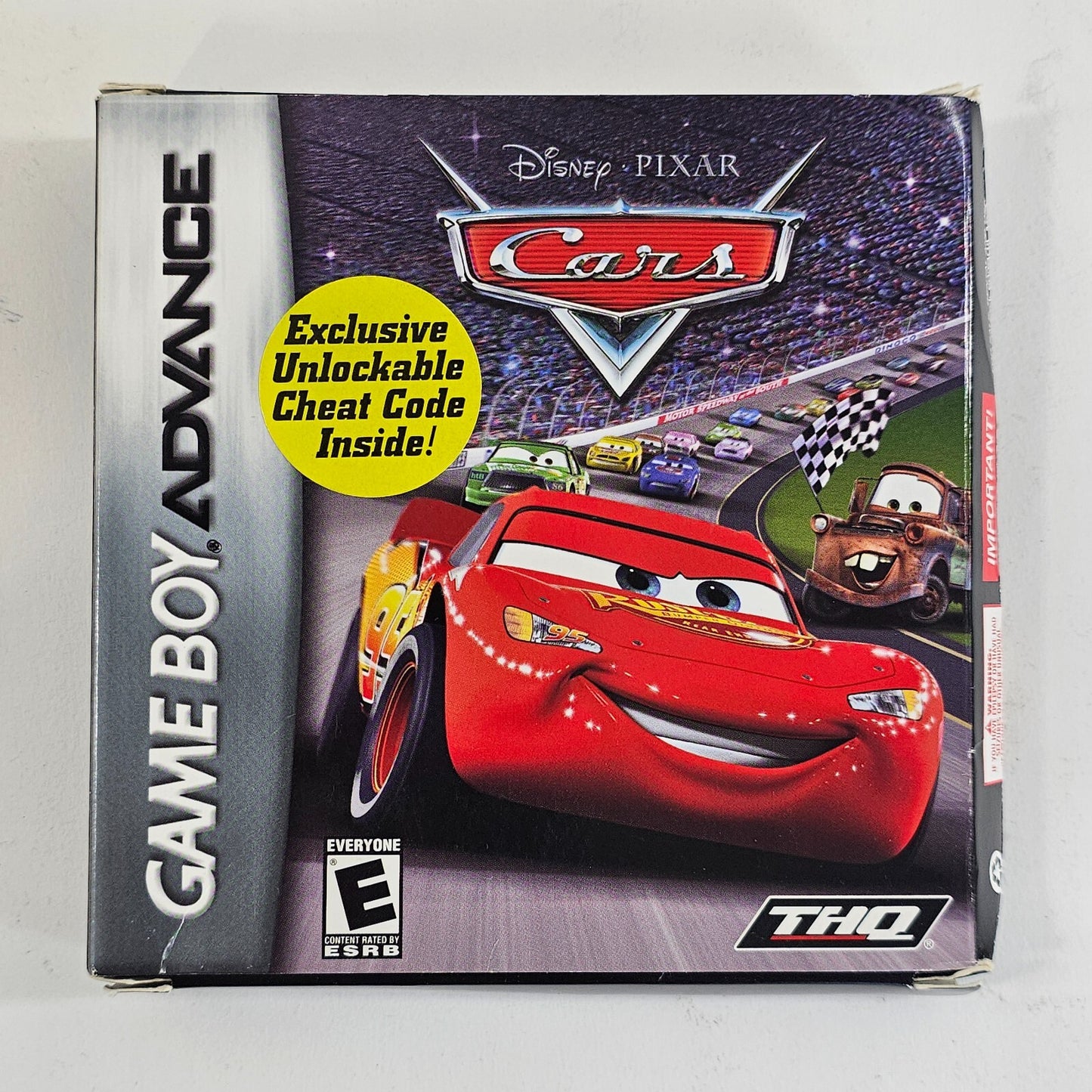 Cars (Nintendo Game Boy Advance, 2006) Game Box Manual Insert - Tested