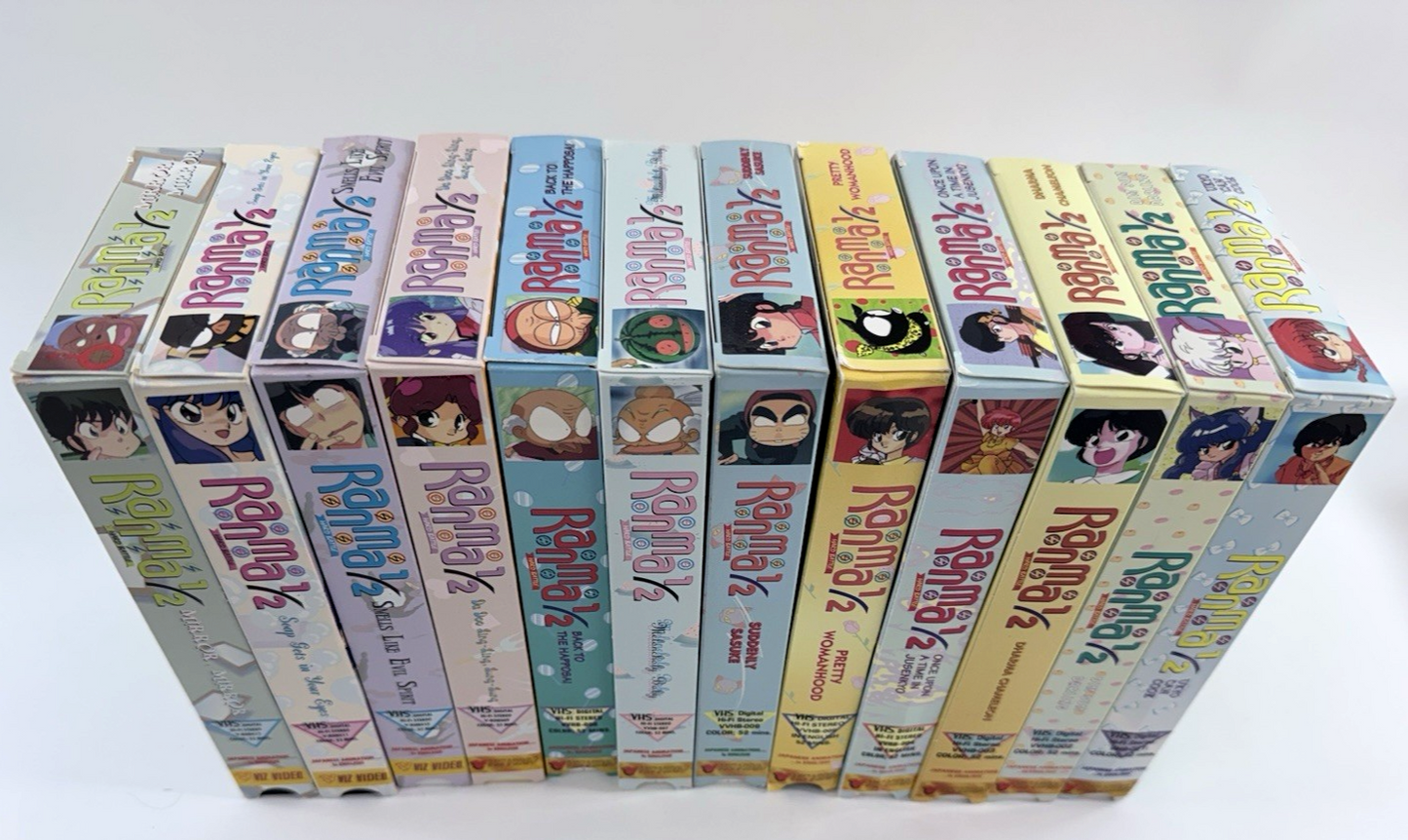 VIZ Video Ranma 1/2 Hard Battle Box Set (VHS, 1999, Dubbed) - No CD - Tested