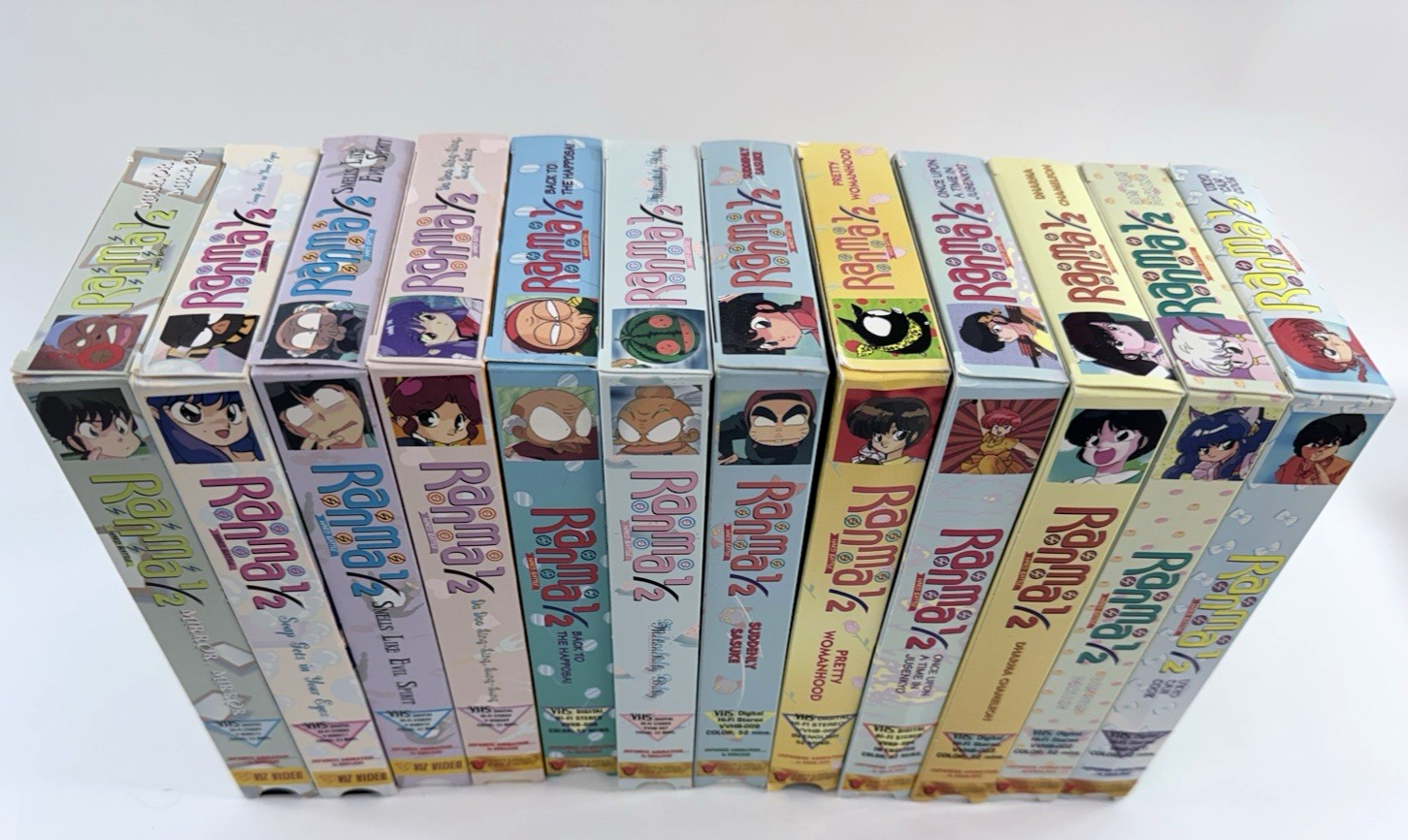 VIZ Video Ranma 1/2 Hard Battle Box Set (VHS, 1999, Dubbed) - No CD - Tested