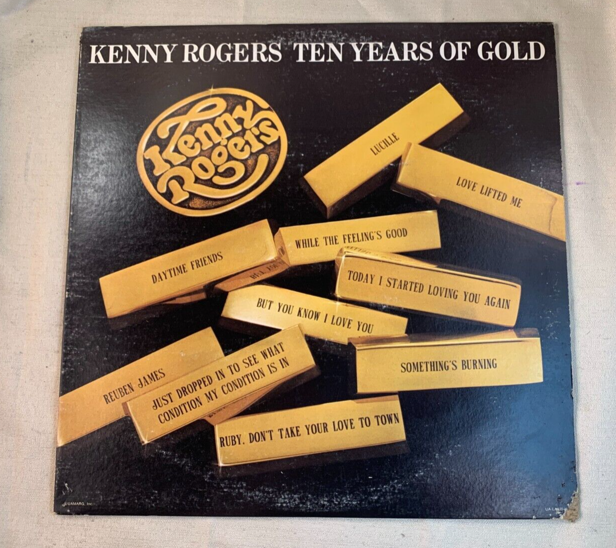 Kenny Rogers ten years of gold vinyl record lp album original 1977