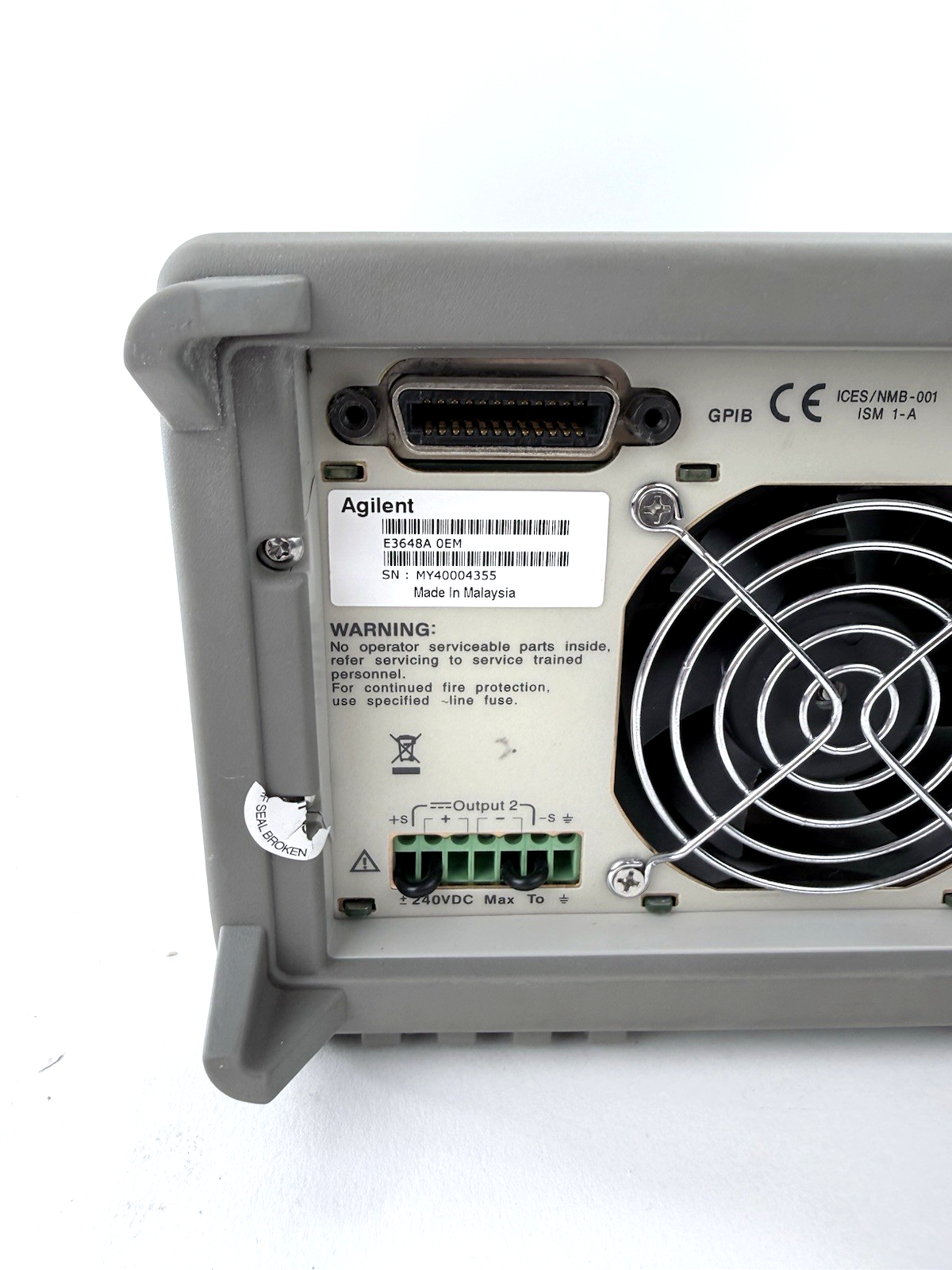 Agilent E3648A 100W Dual Output DC Power Supply - Tested and Working - 4355