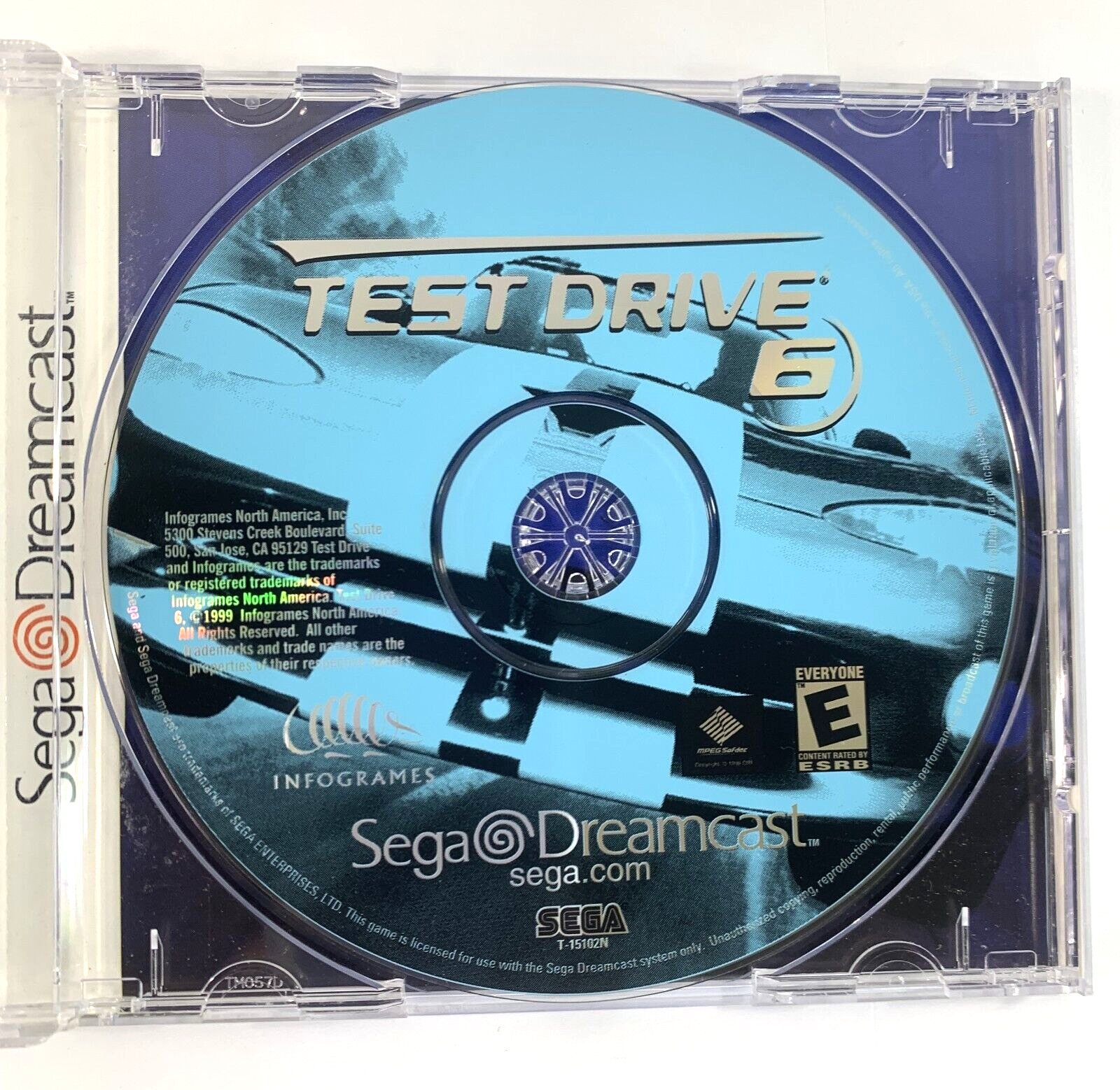 Test Drive 6 (Sega Dreamcast, 1999) Game Case Manual Registration - Tested