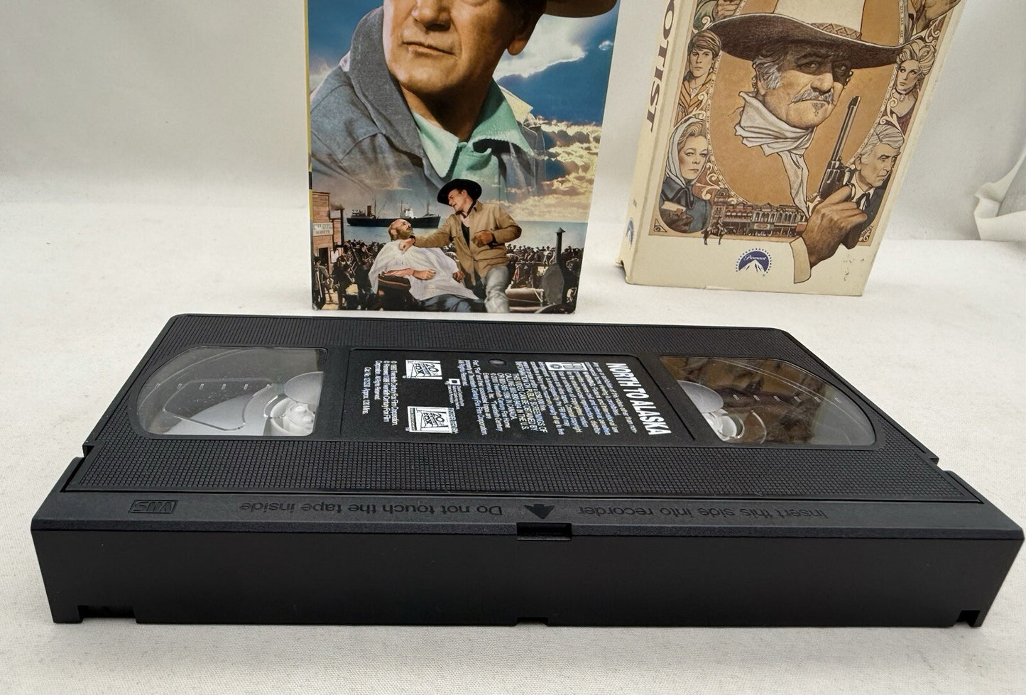 North to Alaska (VHS, 1989) The Shootist (1988) John Wayne Bundle - Tested