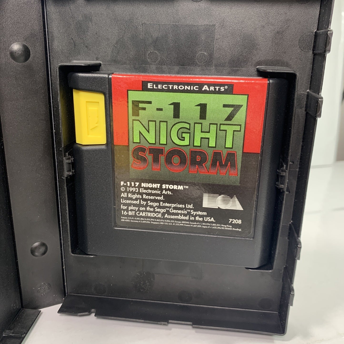F-117 Night Storm (Sega Genesis, 1992) Game and Case - Tested and Working