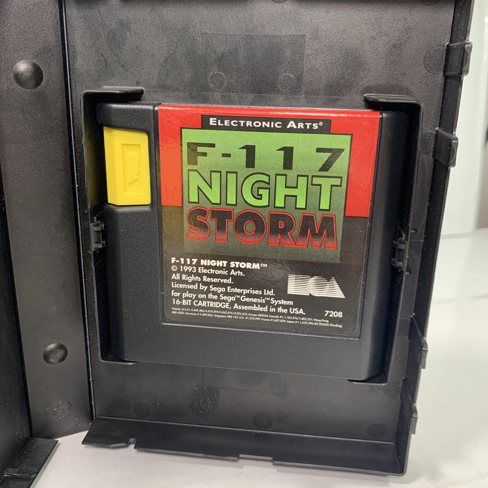 F-117 Night Storm (Sega Genesis, 1992) Game and Case - Tested and Working