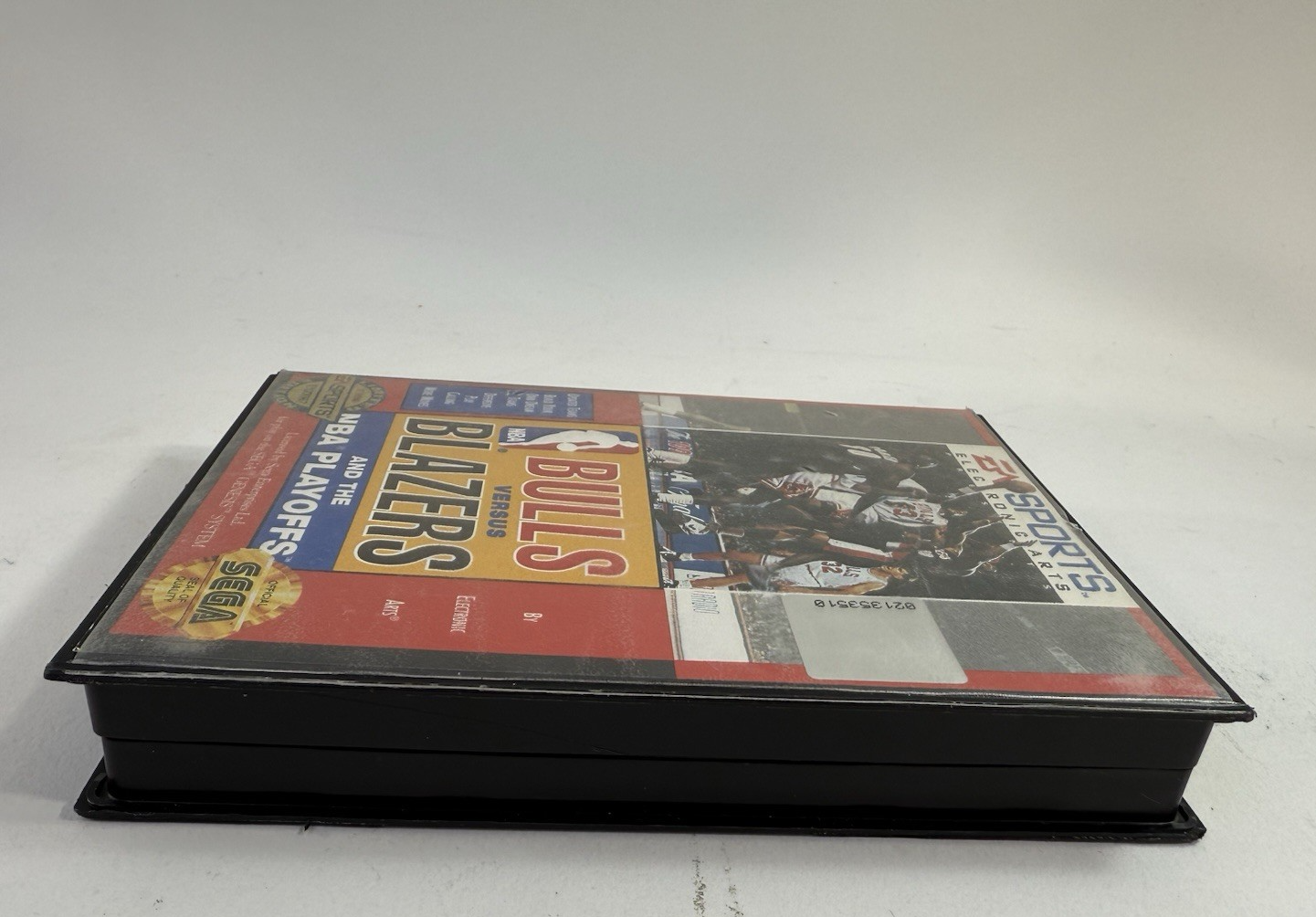Bulls vs. Blazers and the NBA Playoffs (Sega Genesis, 1993) Game, Case, Manual
