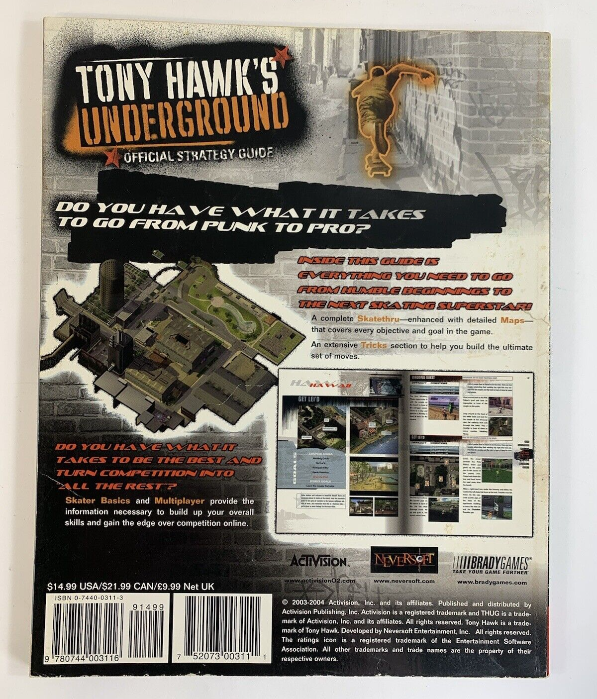 Tony Hawk's Underground : Official Strategy Guide by Doug Walsh - 2003