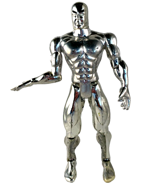 ToyBiz 1994 Fantastic Four Silver Surfer Loose 10" Chrome Finish Action Figure