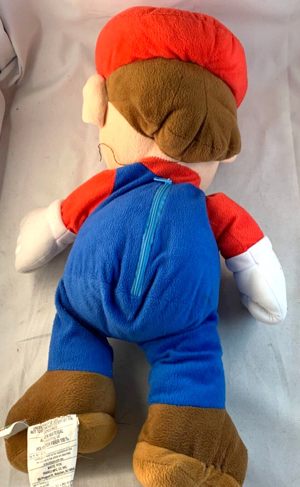 Super Mario Bros 22" Jumbo Mario Nintendo Plush with Back Storage