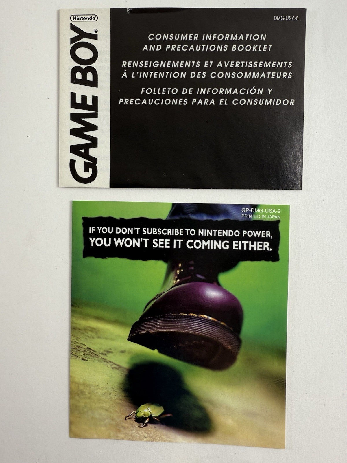 Star Wars: The Empire Strikes Back (GameBoy, 1992) Game Box Manual Inserts