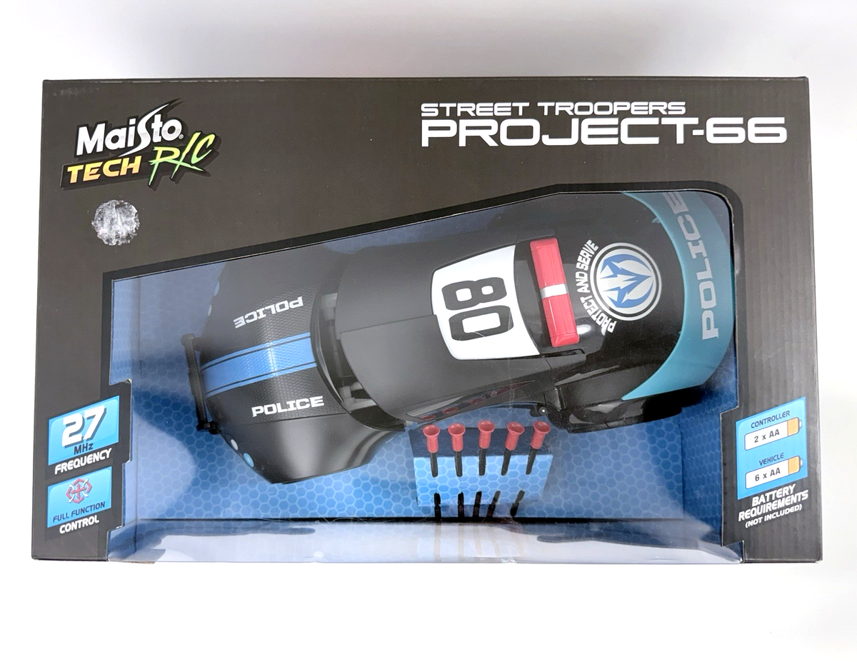 Maisto Tech R/C 2018 Street Troopers Project-66 Transforming 5-Shot Police Car