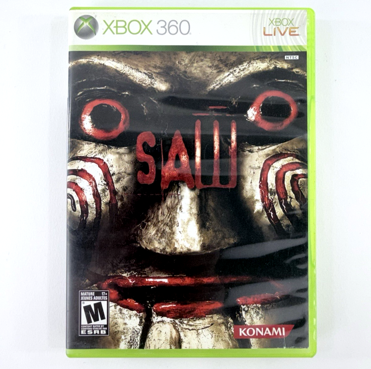 Saw (Microsoft Xbox 360, 2009) Original Game Case and Cover Art Only - No Game
