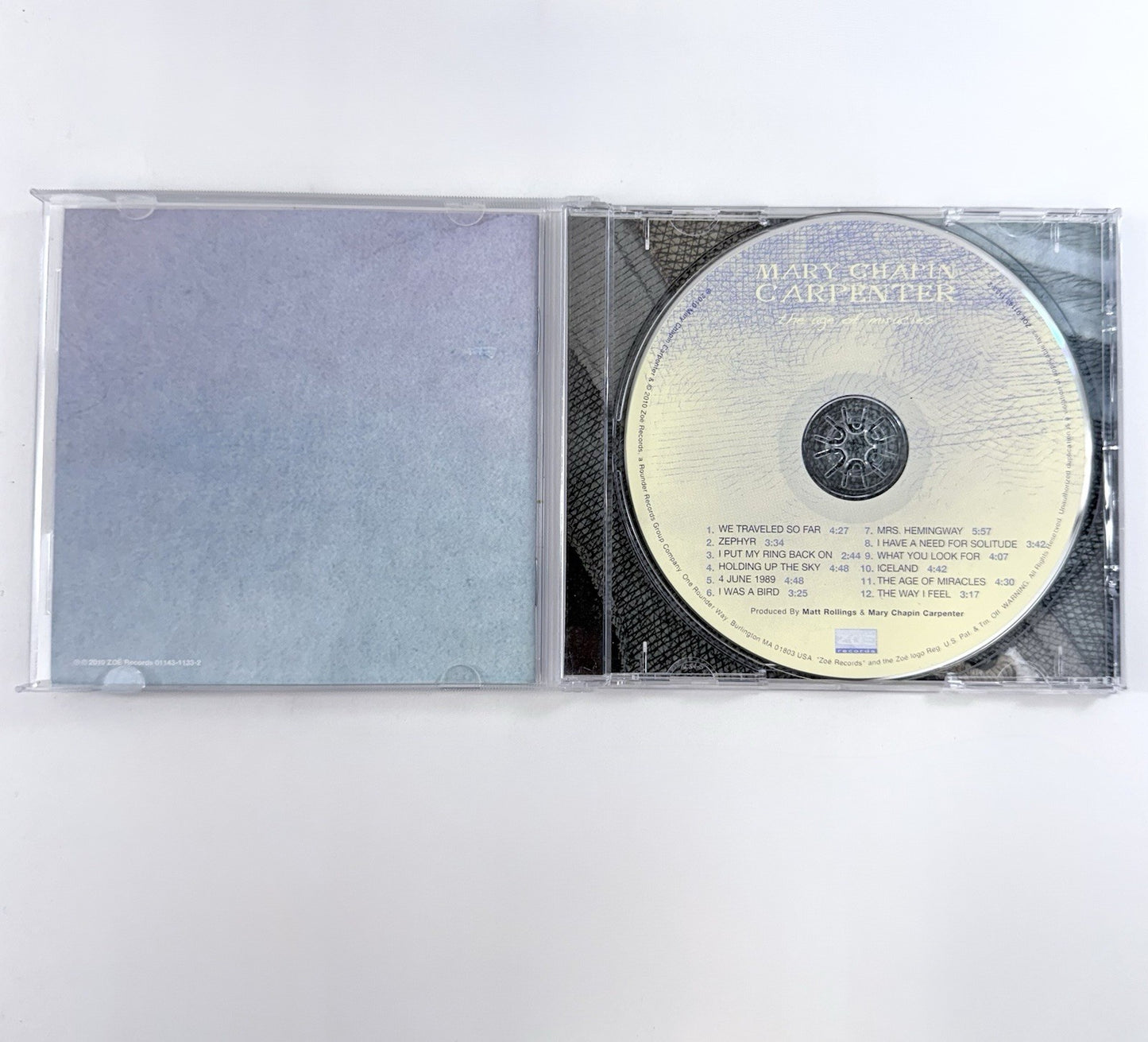 Mary Chapin Carpenter (CD Bundle) Come On Come On, Stones In The Road, Age Of…