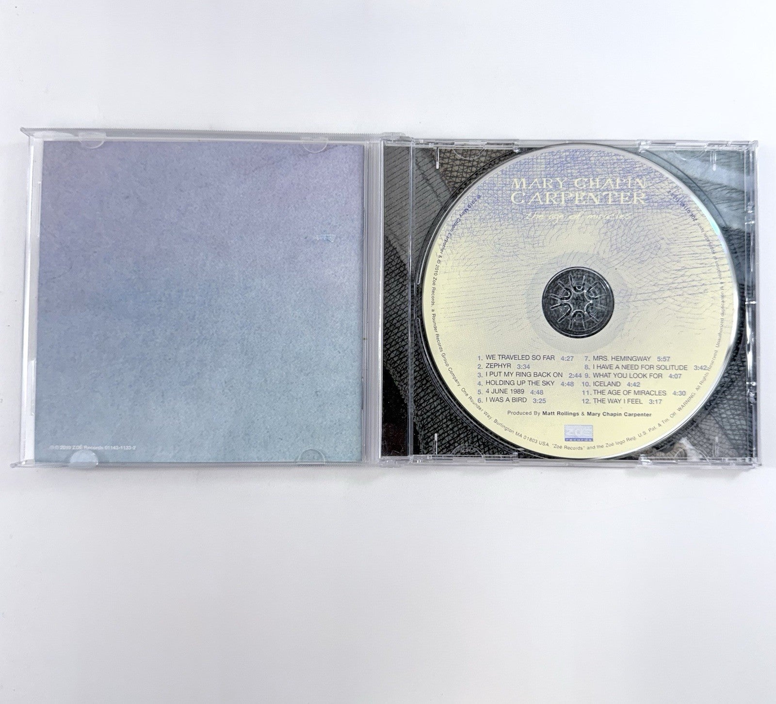 Mary Chapin Carpenter (CD Bundle) Come On Come On, Stones In The Road, Age Of…