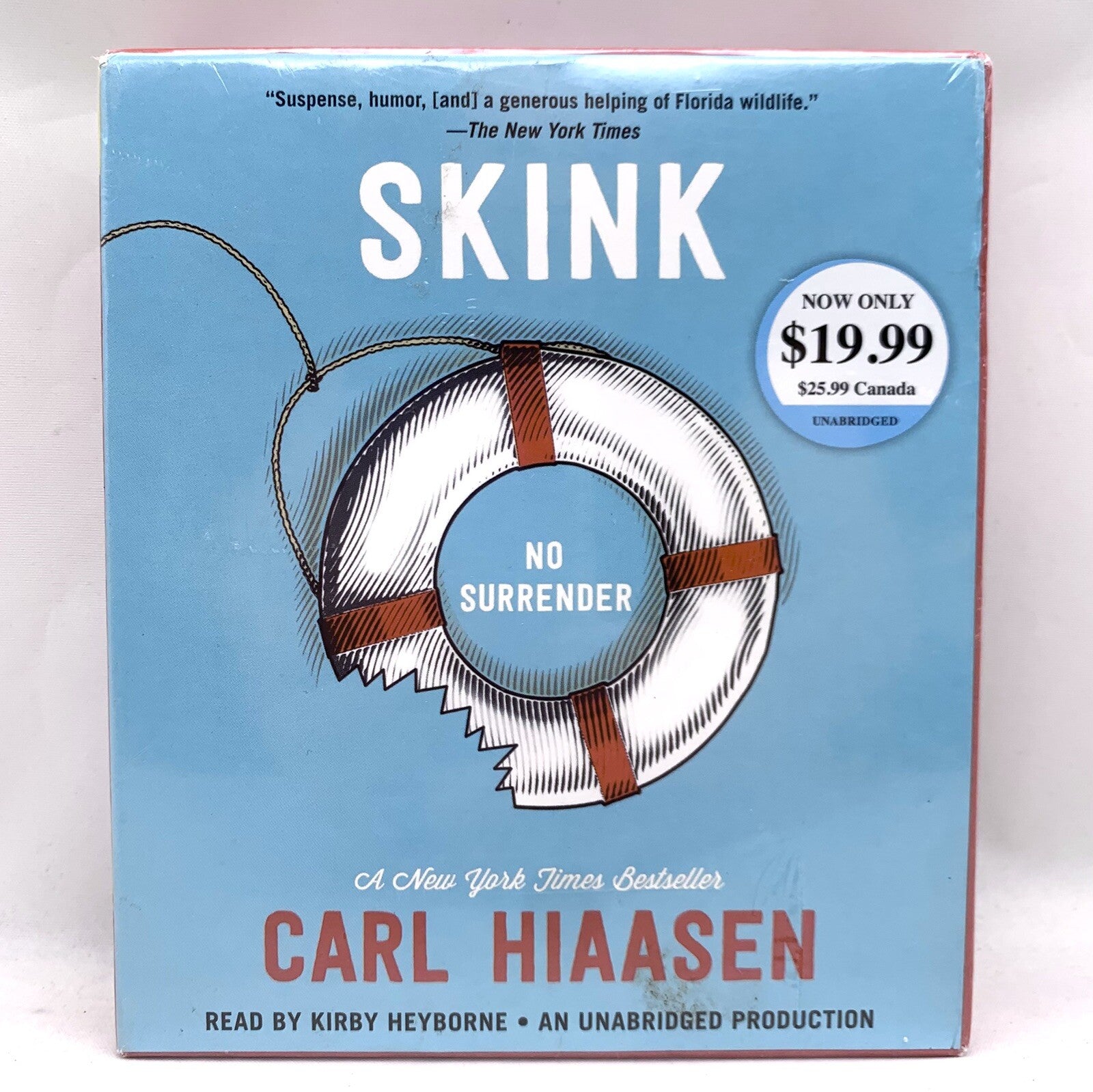 Skink--No Surrender by Carl Hiaasen (2016, 7-CD Set) New, Sealed
