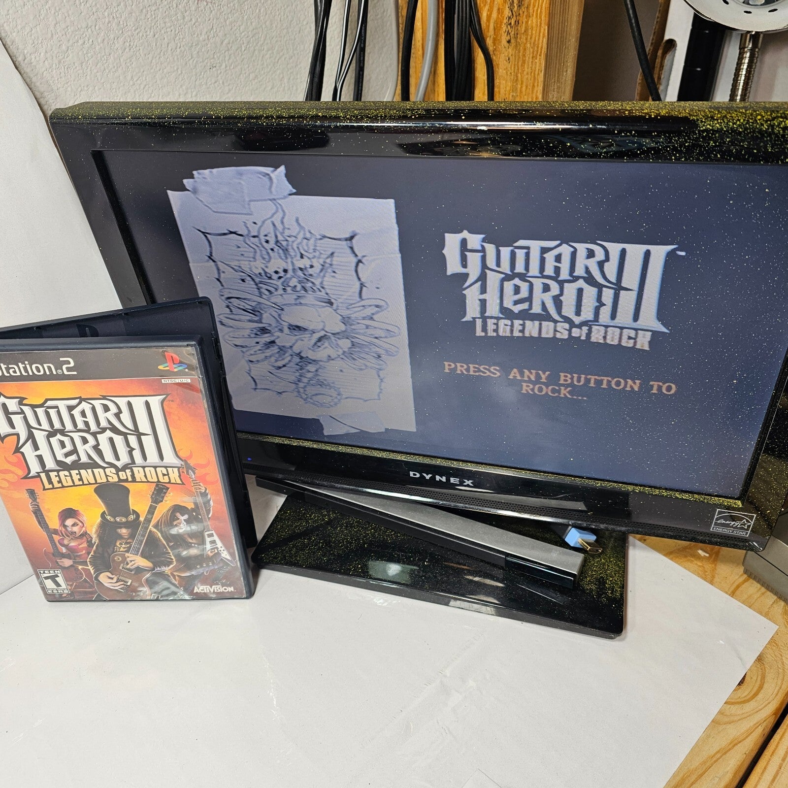 Guitar Hero 3 III Legends of Rock (Sony PlayStation 2, 2007) Game Case Manual