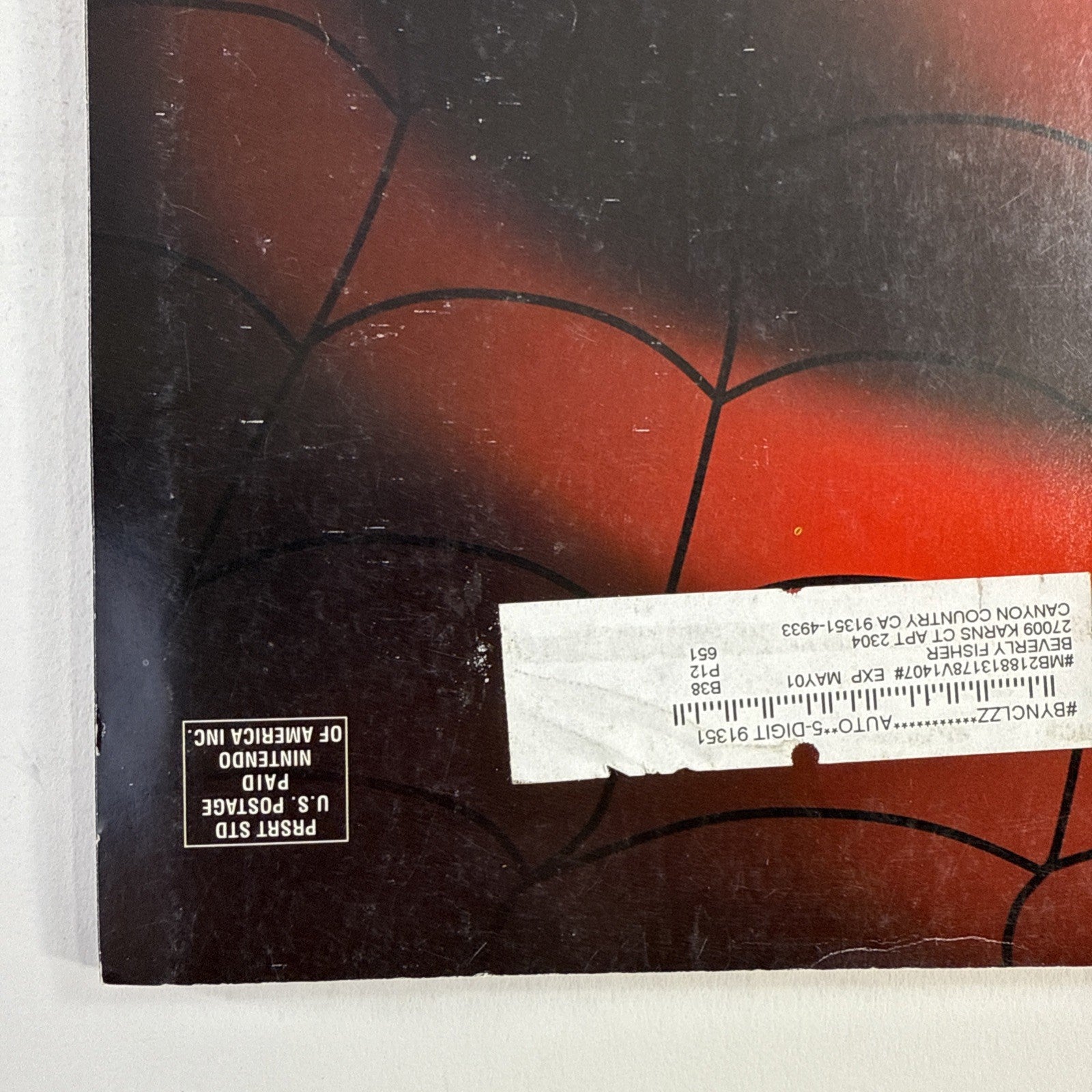 2001 Nintendo Power Vol. 140 Spider-Man Cover w/Poster, Pokémon Comic, Stickers