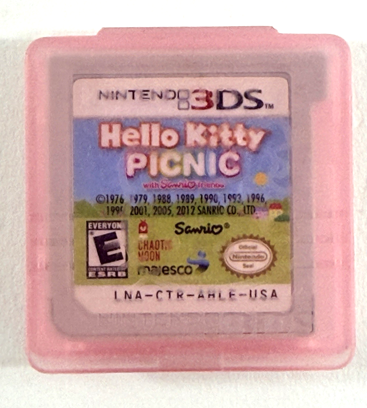 Hello Kitty Picnic w/ Sanrio Friends (Nintendo 3DS, 2012) Game Cartridge & Case
