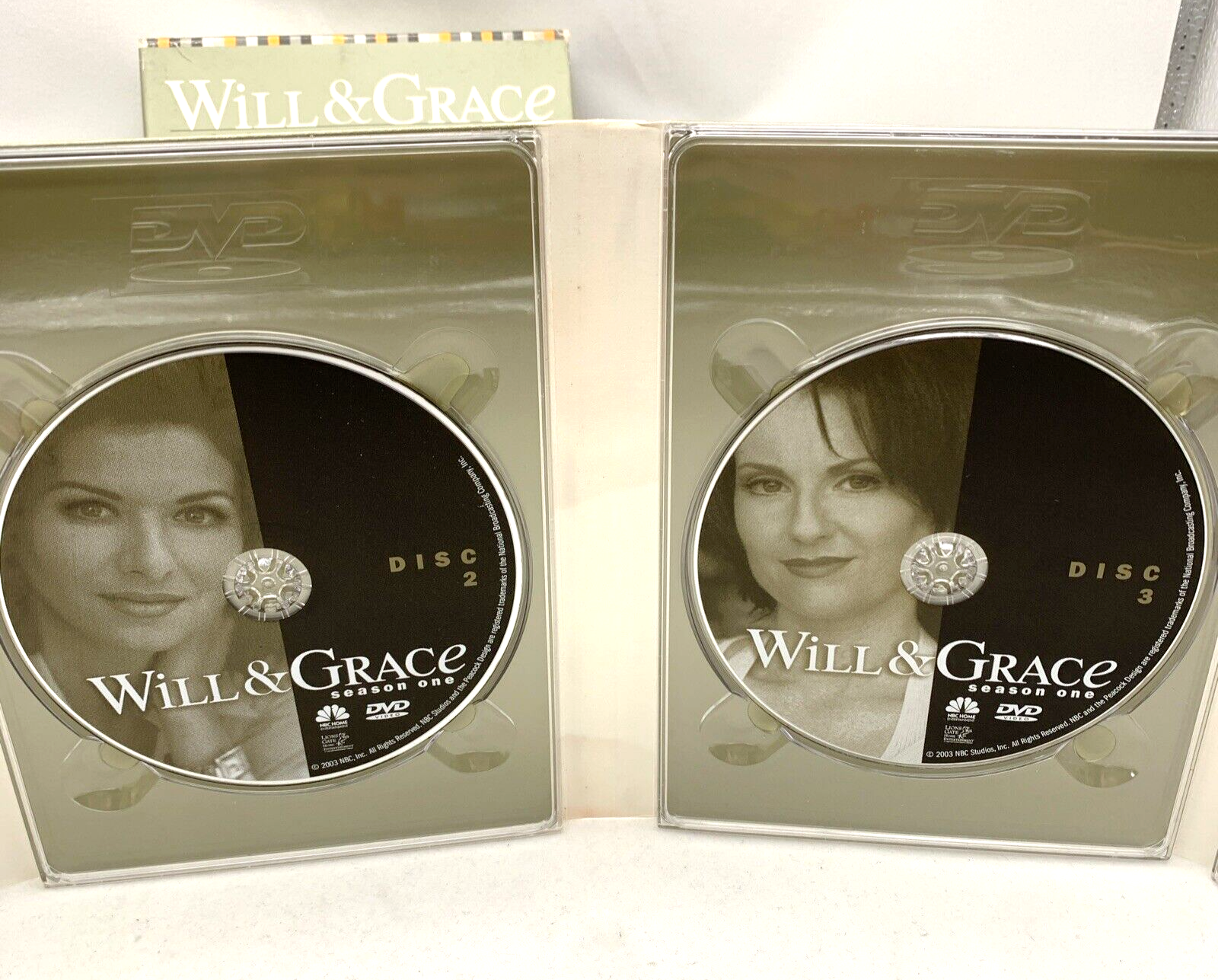 Will & Grace - Season 1 (DVD TV Box Set Bundle, 8-Discs) and Season 2 - Tested